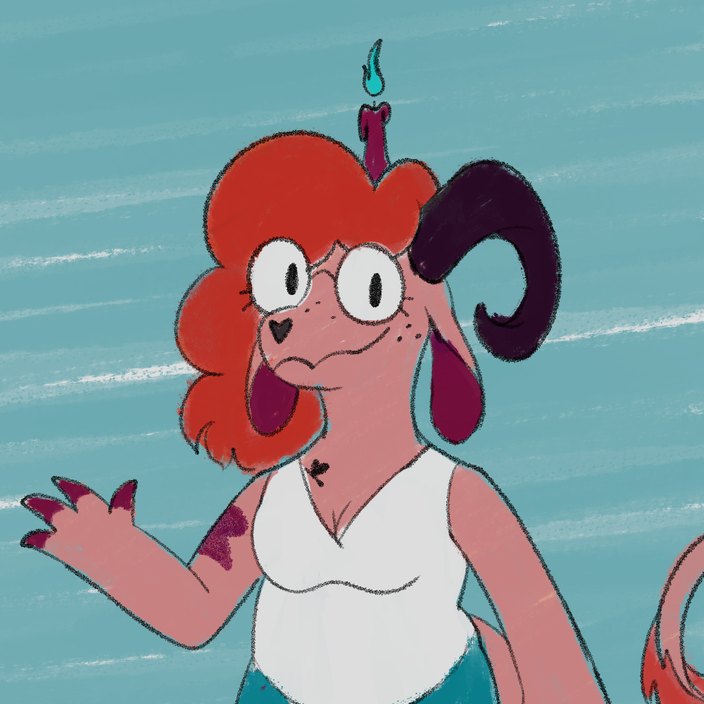 An icon of Kay's baphomet sona